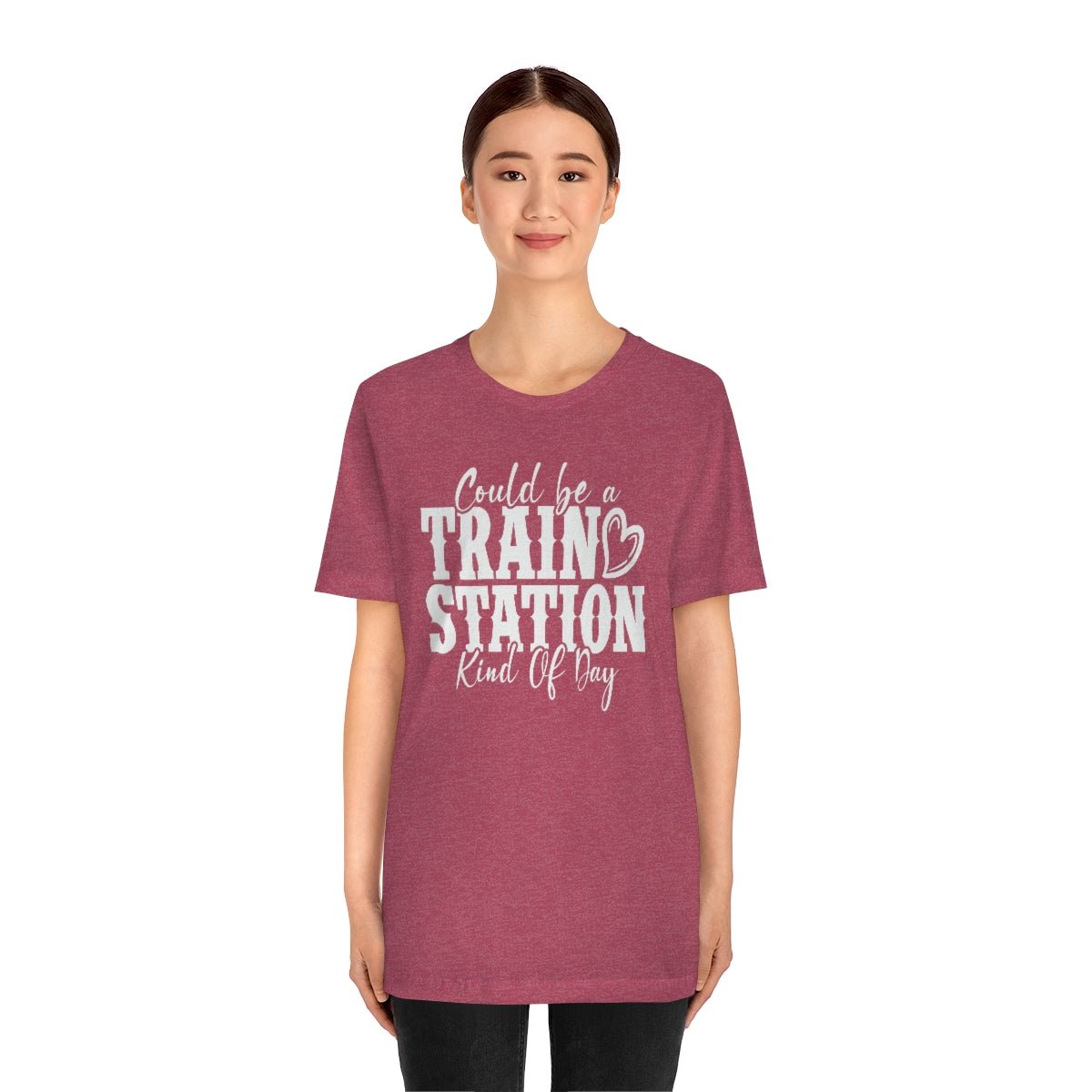 Could be a train station kind of day Women's Short Sleeve Tee