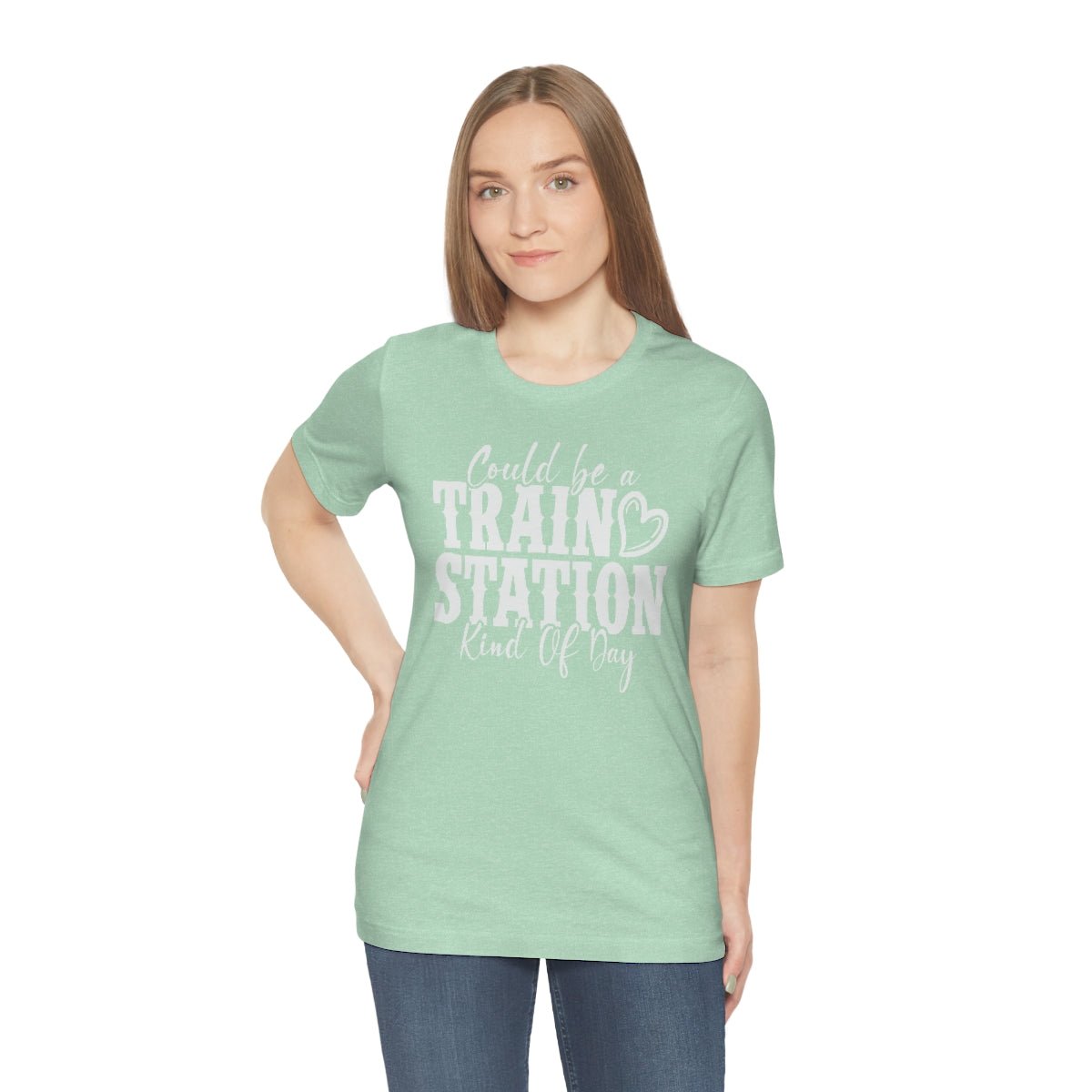 Could be a train station kind of day Women's Short Sleeve Tee