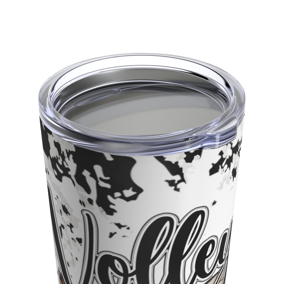 Cowhide Volleyball Mom Tumbler 20oz