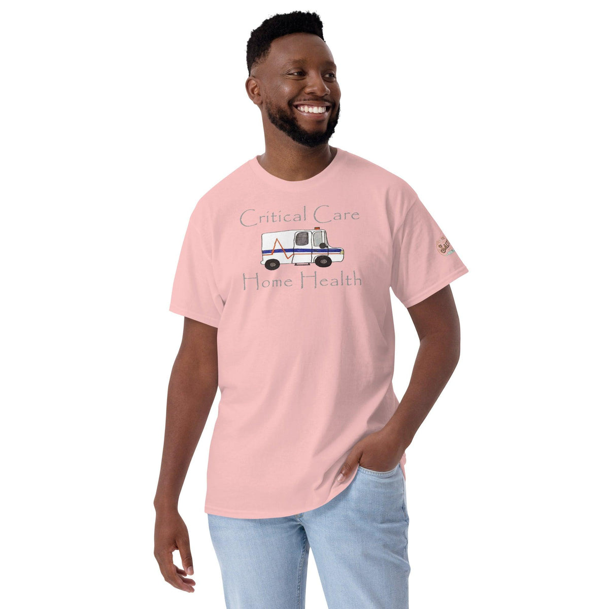 Critical Care Short Sleeve T-Shirt Light Pink