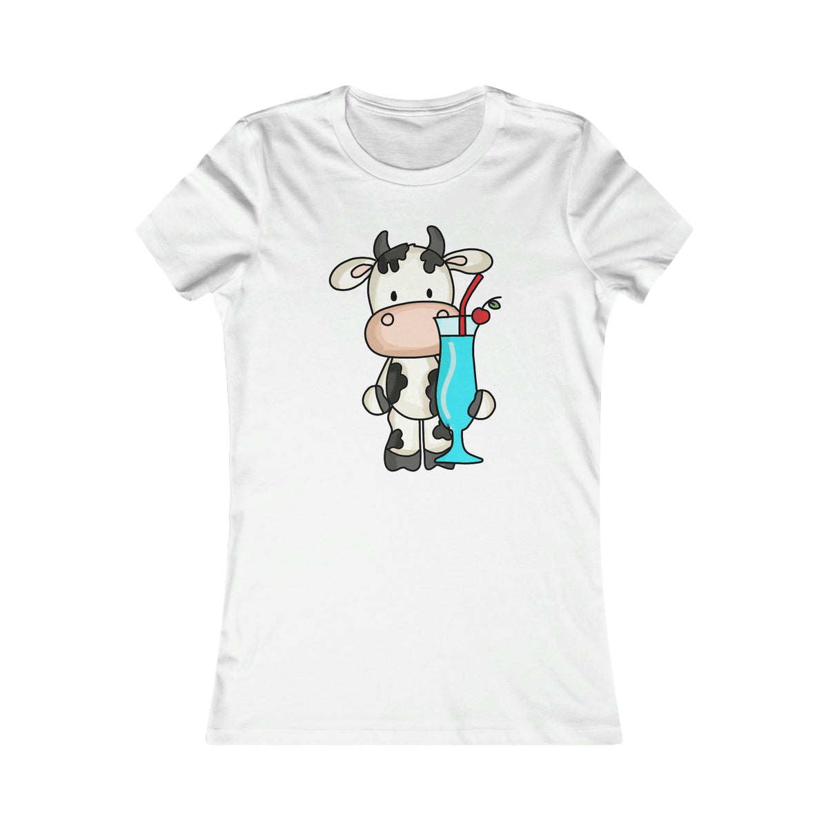 Cute Cow Women's Tee White