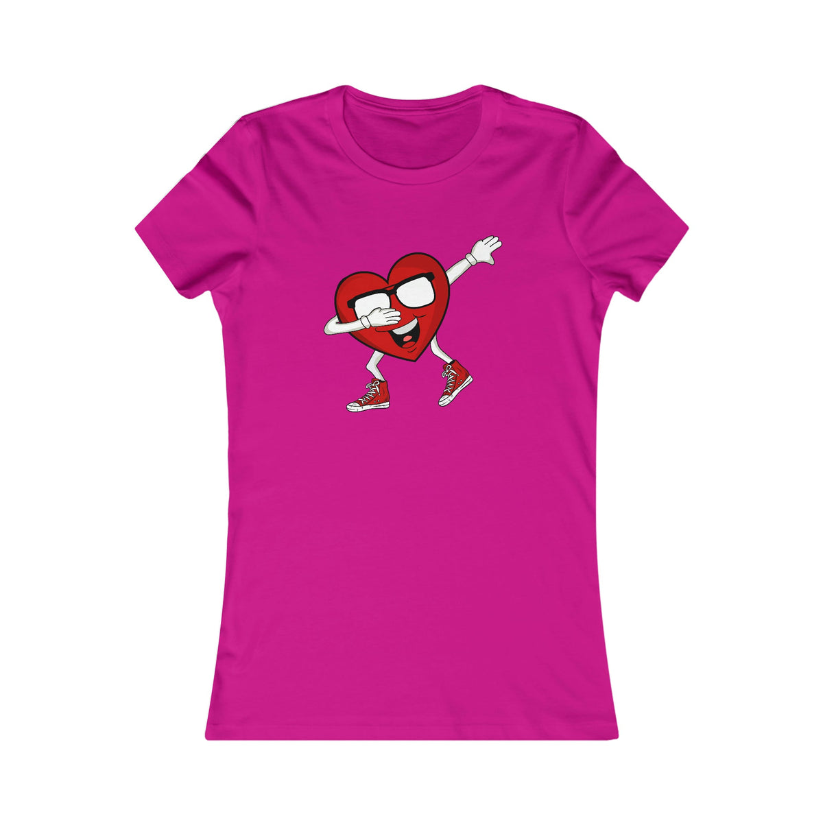 Dabbing Heart Women's Tee Berry