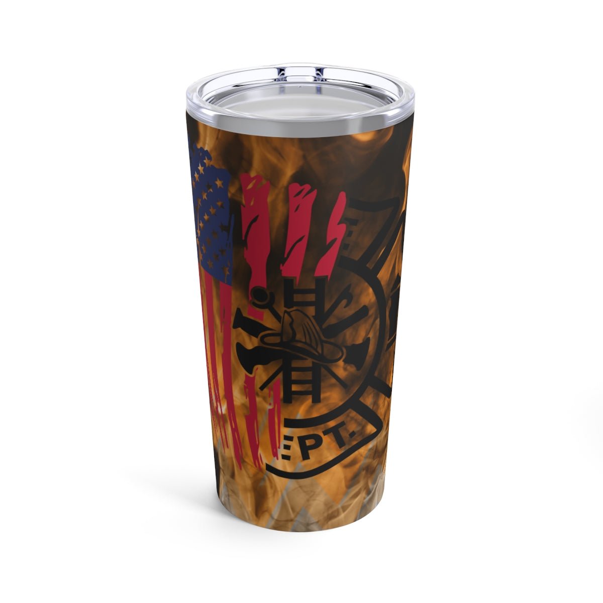 Distressed Fire Department Tumbler 20oz