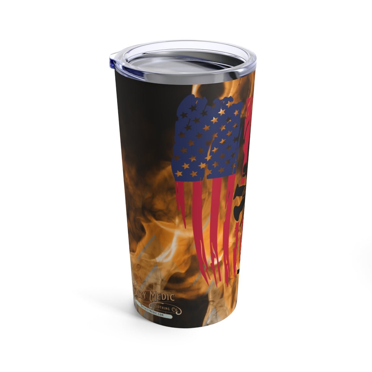 Distressed Fire Department Tumbler 20oz