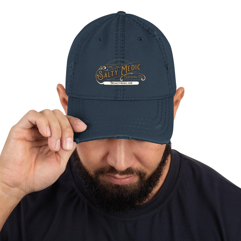 Distressed Salty Medic Hat Navy