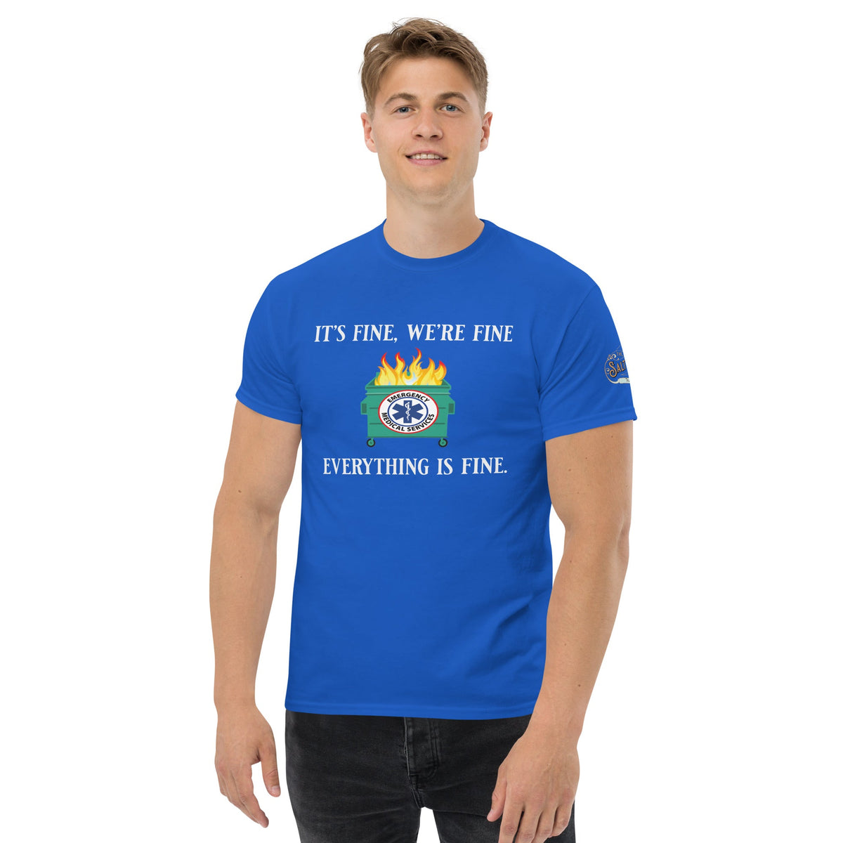 Everything is fine Men's classic tee Royal