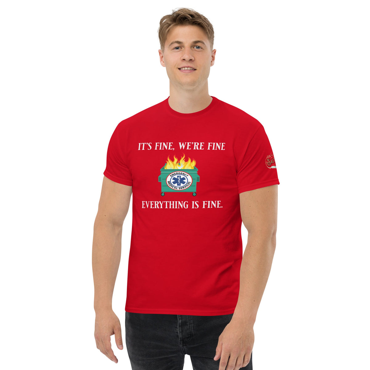 Everything is fine Men's classic tee Red