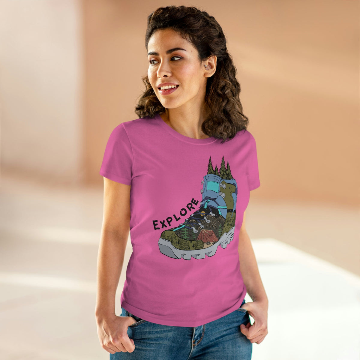 Explore Women's Midweight Cotton Tee - Salty Medic Clothing Co.