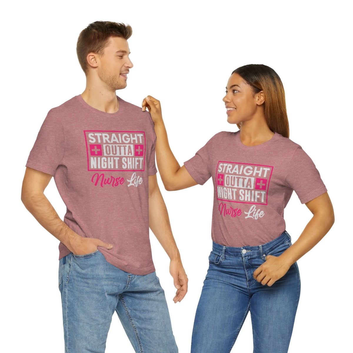 Straight outa night shift Nurse Life Women's Short Sleeve Tee