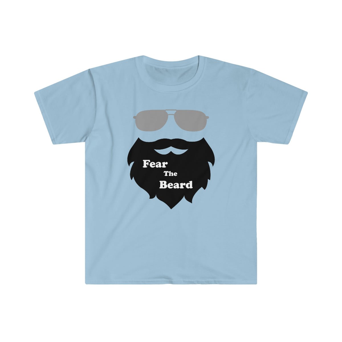 Fear The Beard Softstyle T-Shirt Light Blue