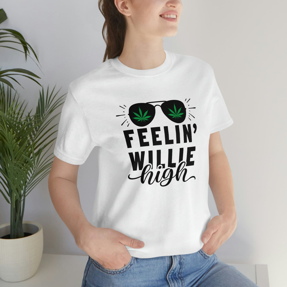 Feelin' Willie High Women's Short Sleeve Tee White