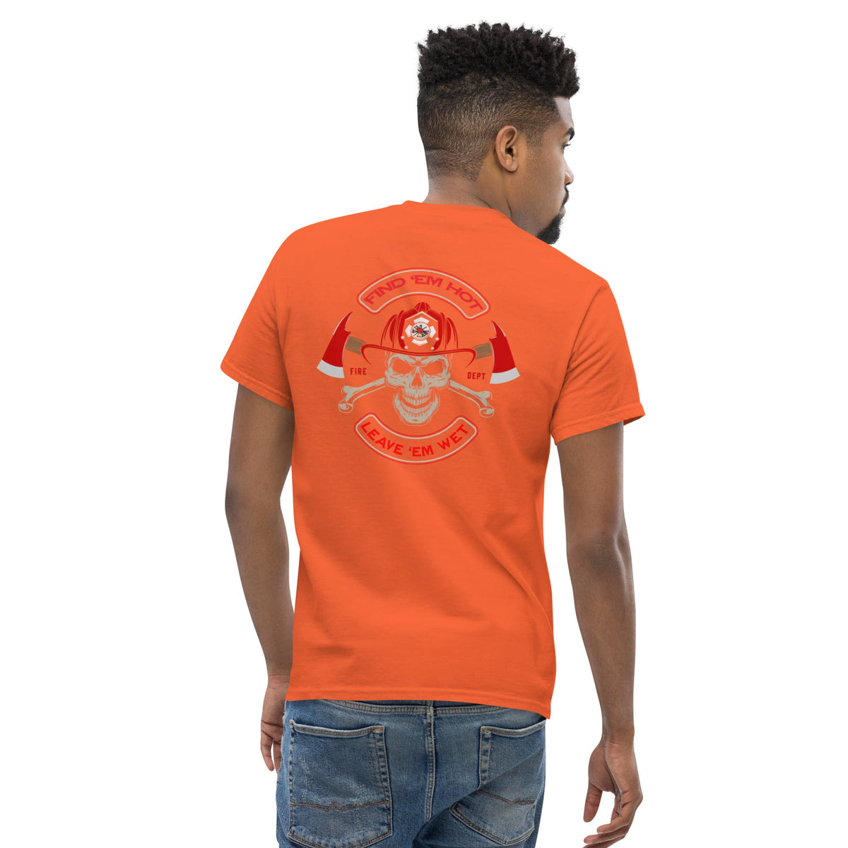 Find 'Em Hot Men's Tee Orange