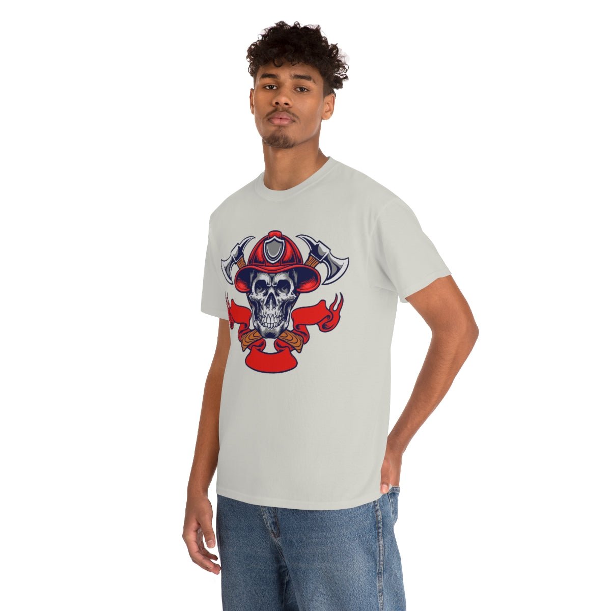 Fire Skull Cotton Tee - Salty Medic Clothing Co.