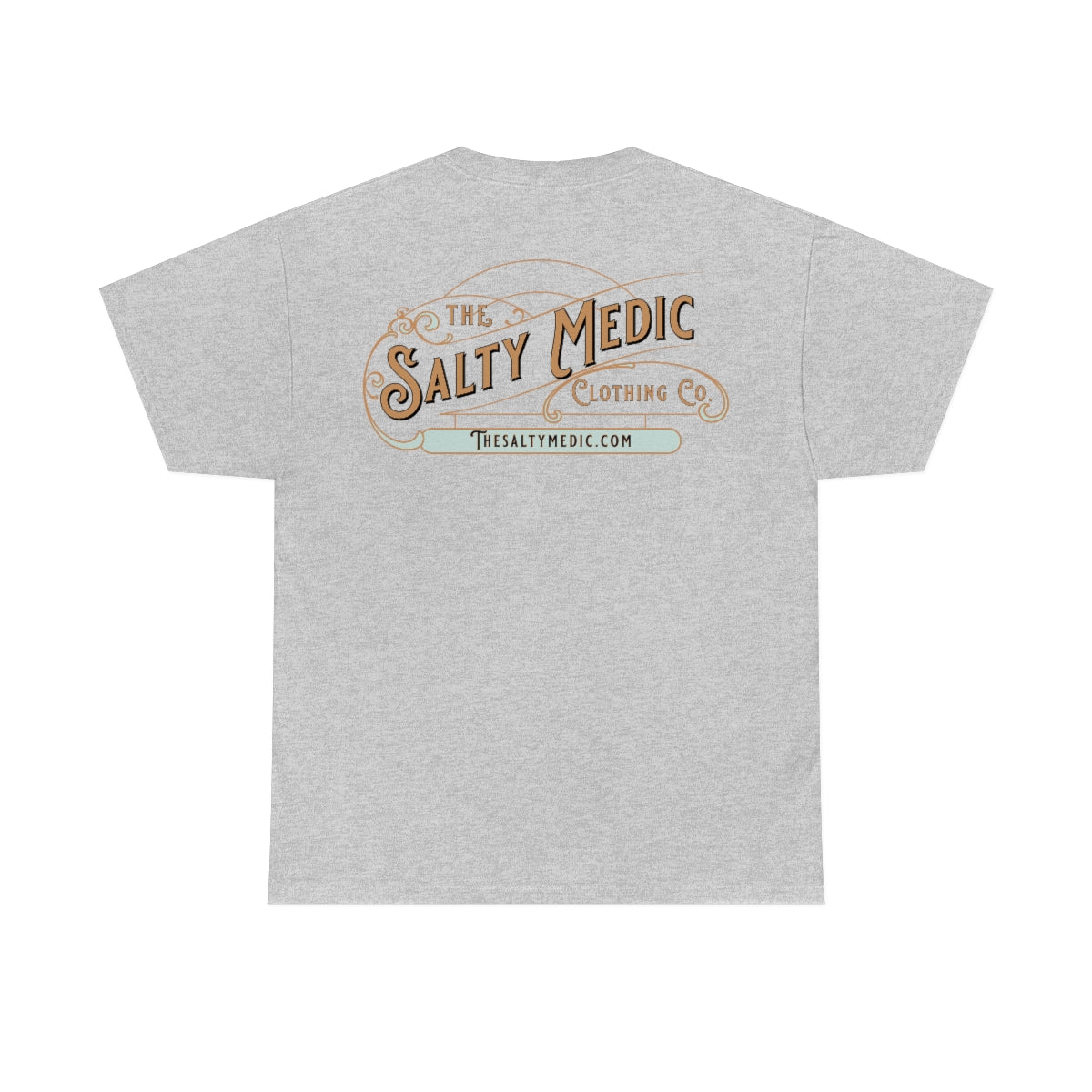 Fire Skull Cotton Tee - Salty Medic Clothing Co.