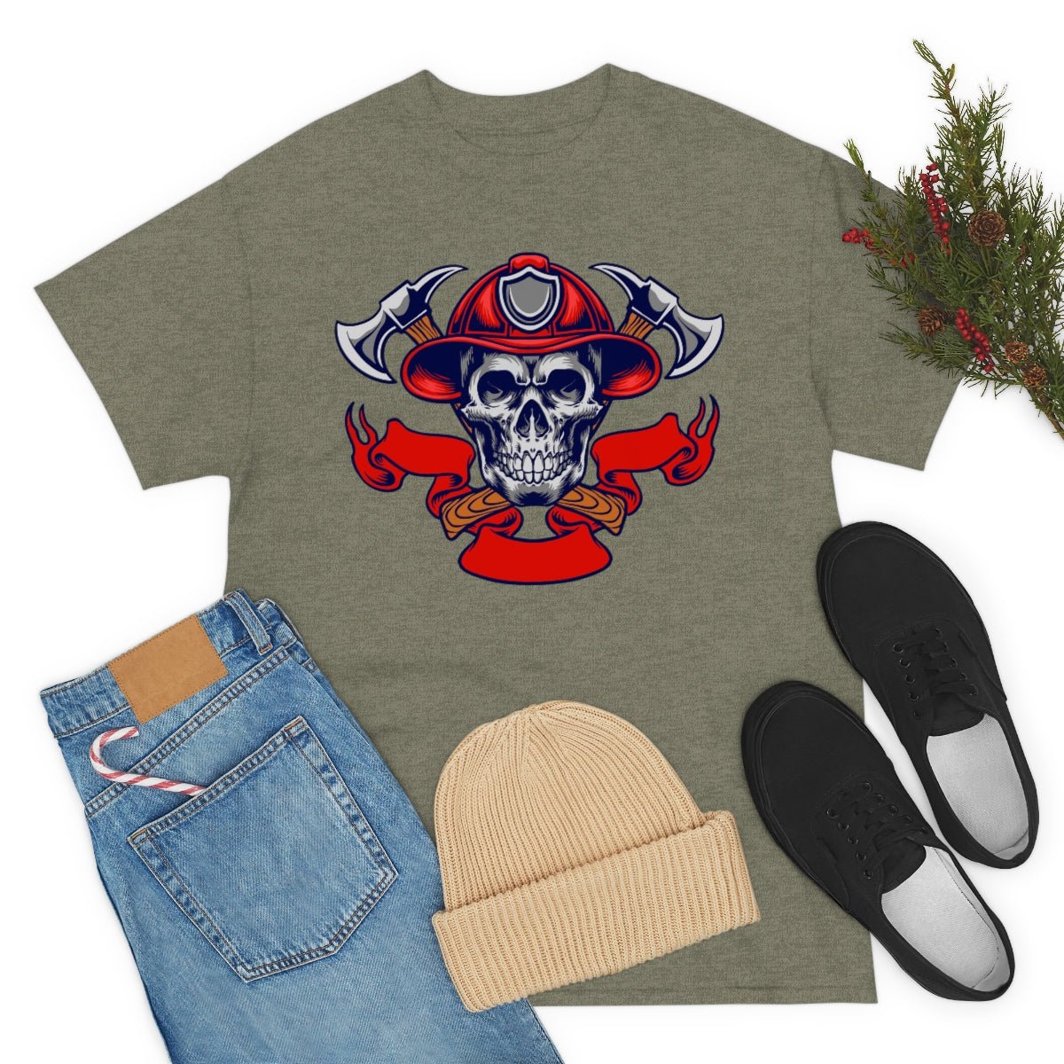 Fire Skull Cotton Tee