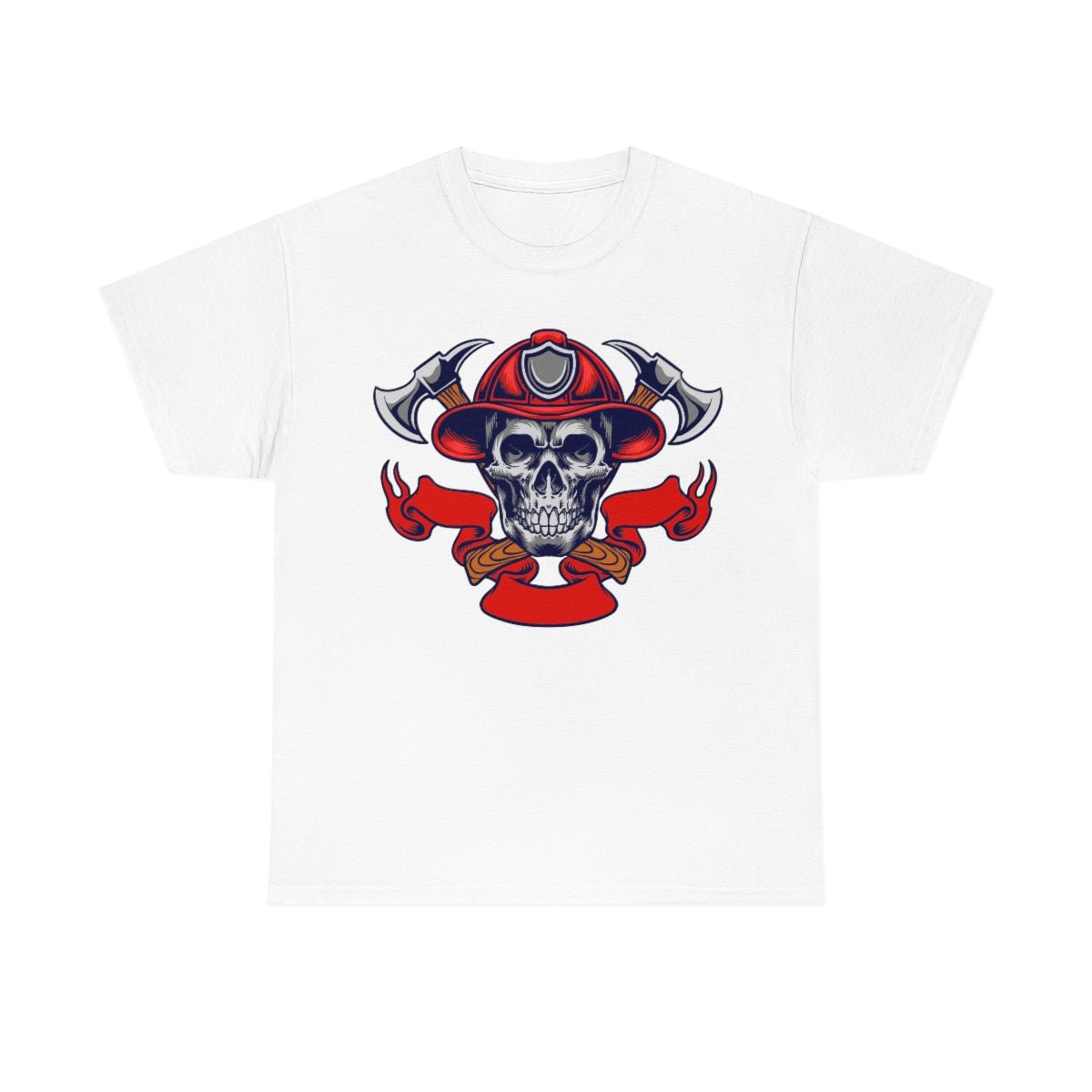 Fire Skull Cotton Tee - Salty Medic Clothing Co.