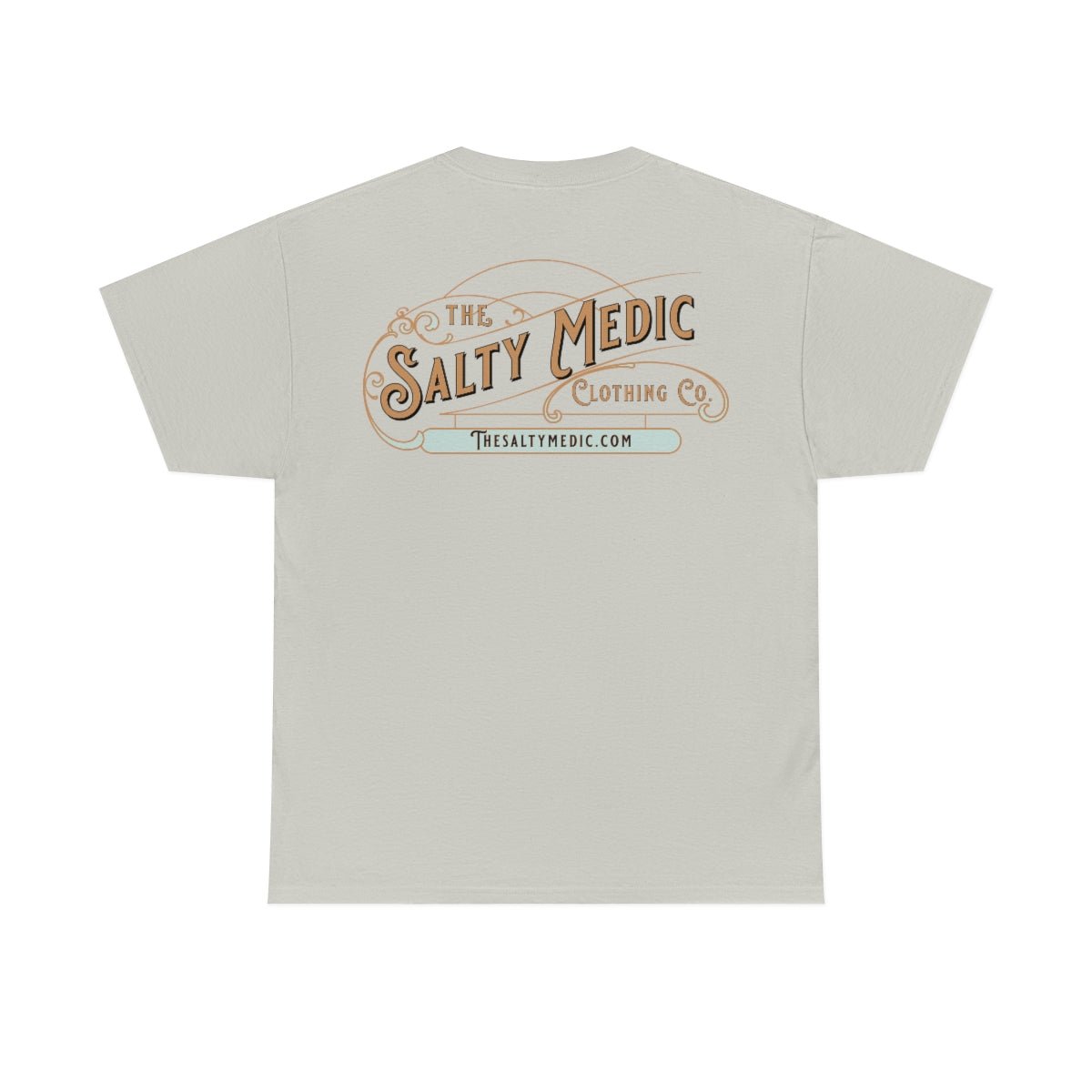 Fire Skull Cotton Tee - Salty Medic Clothing Co.
