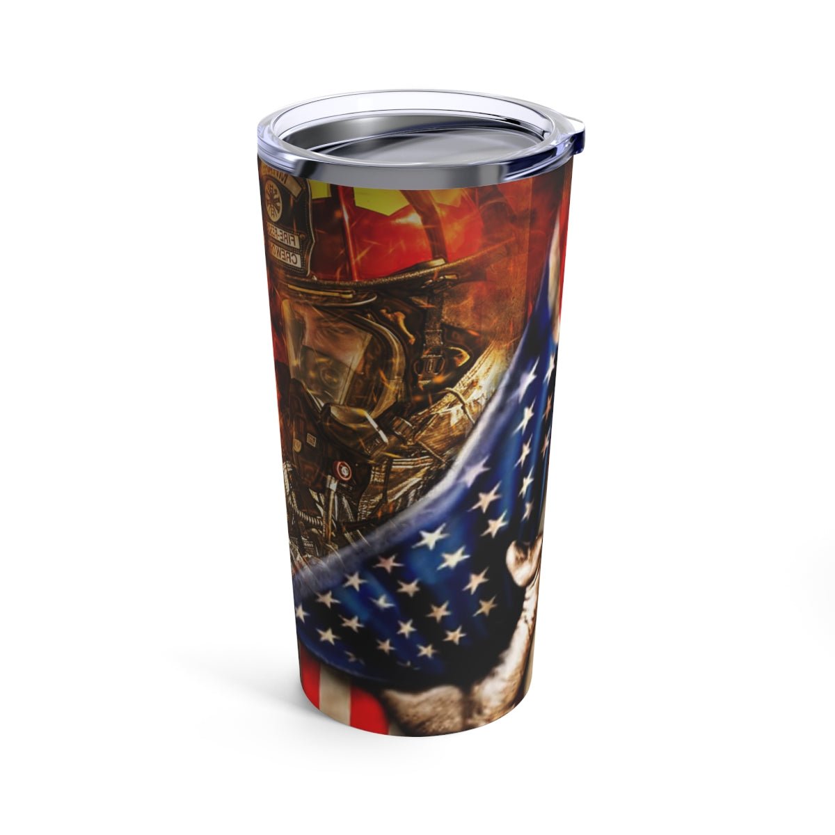 Firefighter American Flag Tumbler 20oz