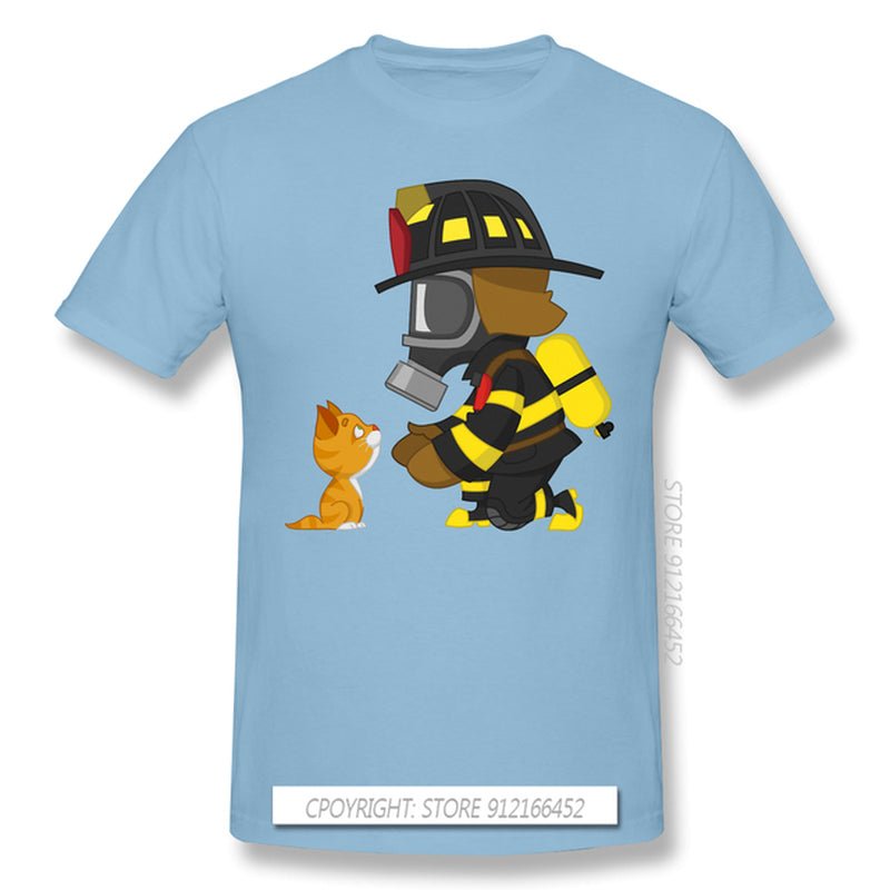 Firefighter Rescues Kitten T Shirt