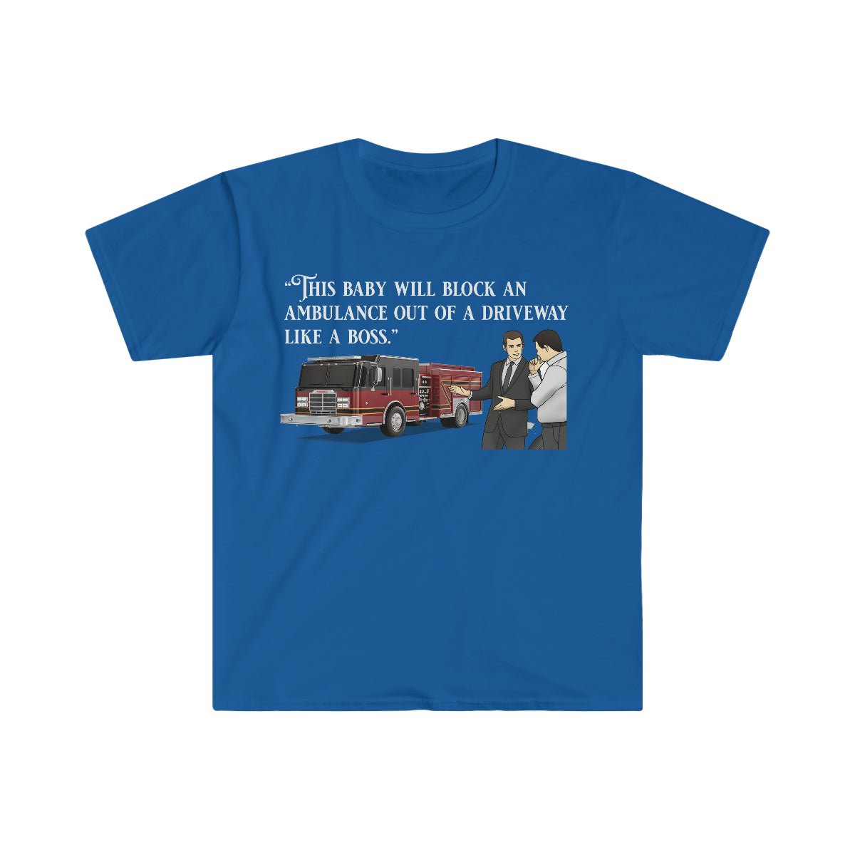 Firetruck Salesman Softstyle T-Shirt Royal