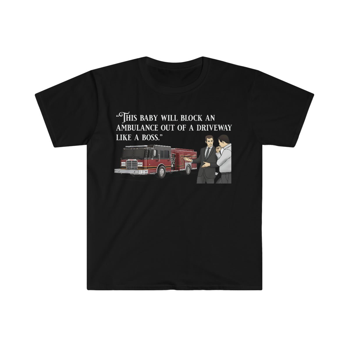 Firetruck Salesman Softstyle T-Shirt