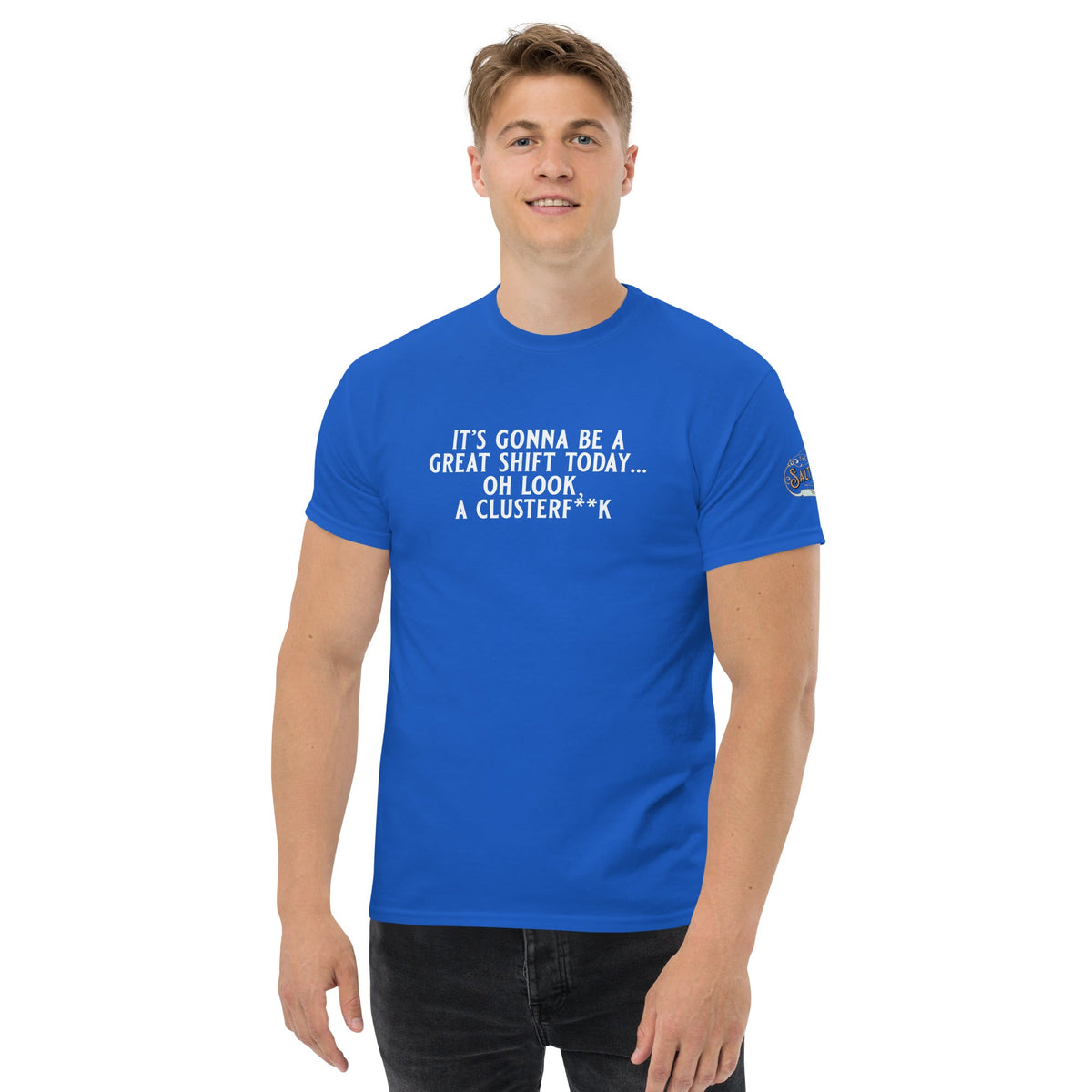 Gonna be a great shift Men's classic tee Royal