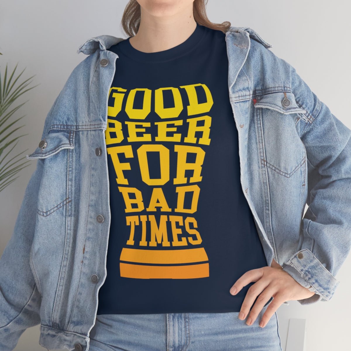 Good Beer For Bad Times Men's Cotton Tee - Salty Medic Clothing Co.