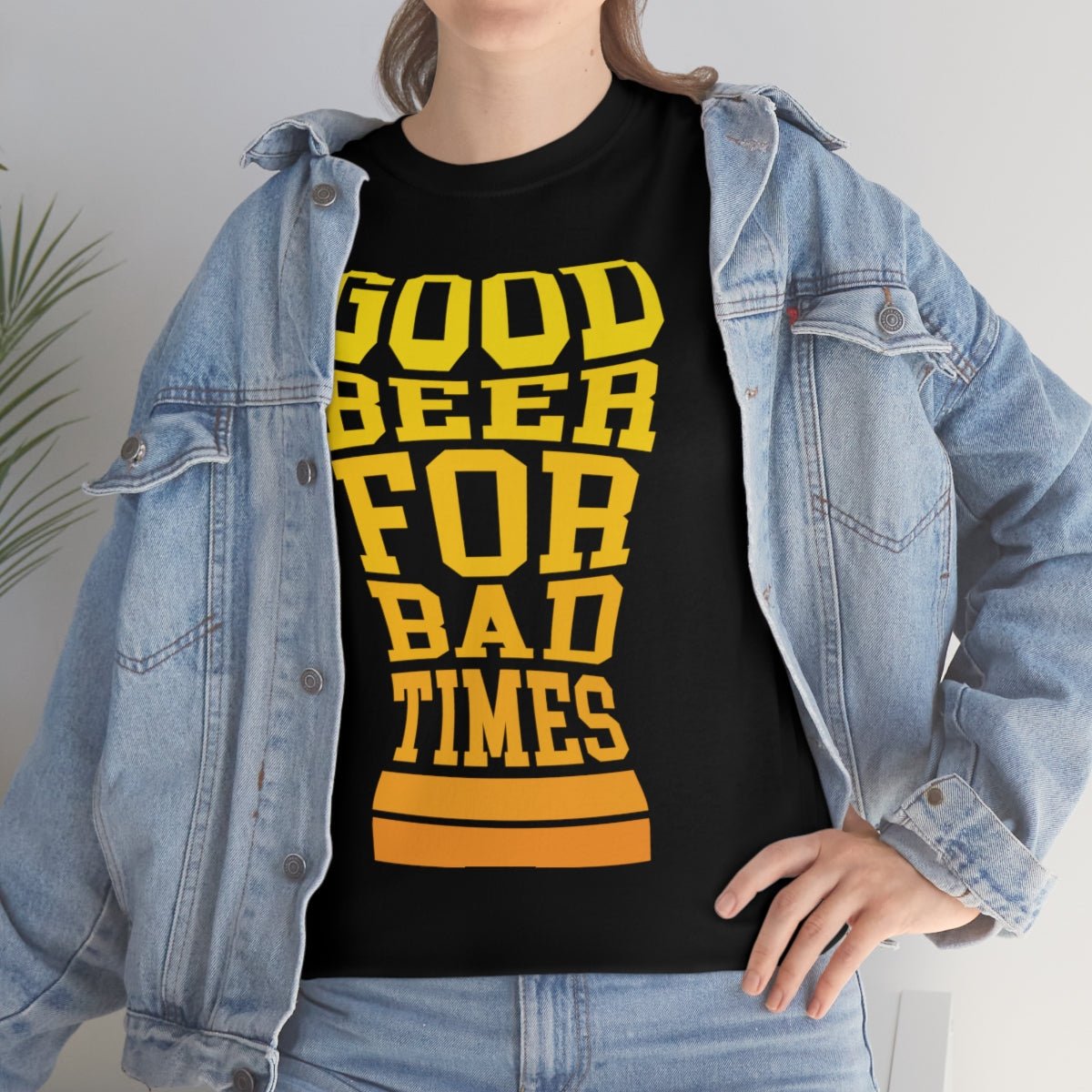 Good Beer For Bad Times Men's Cotton Tee - Salty Medic Clothing Co.