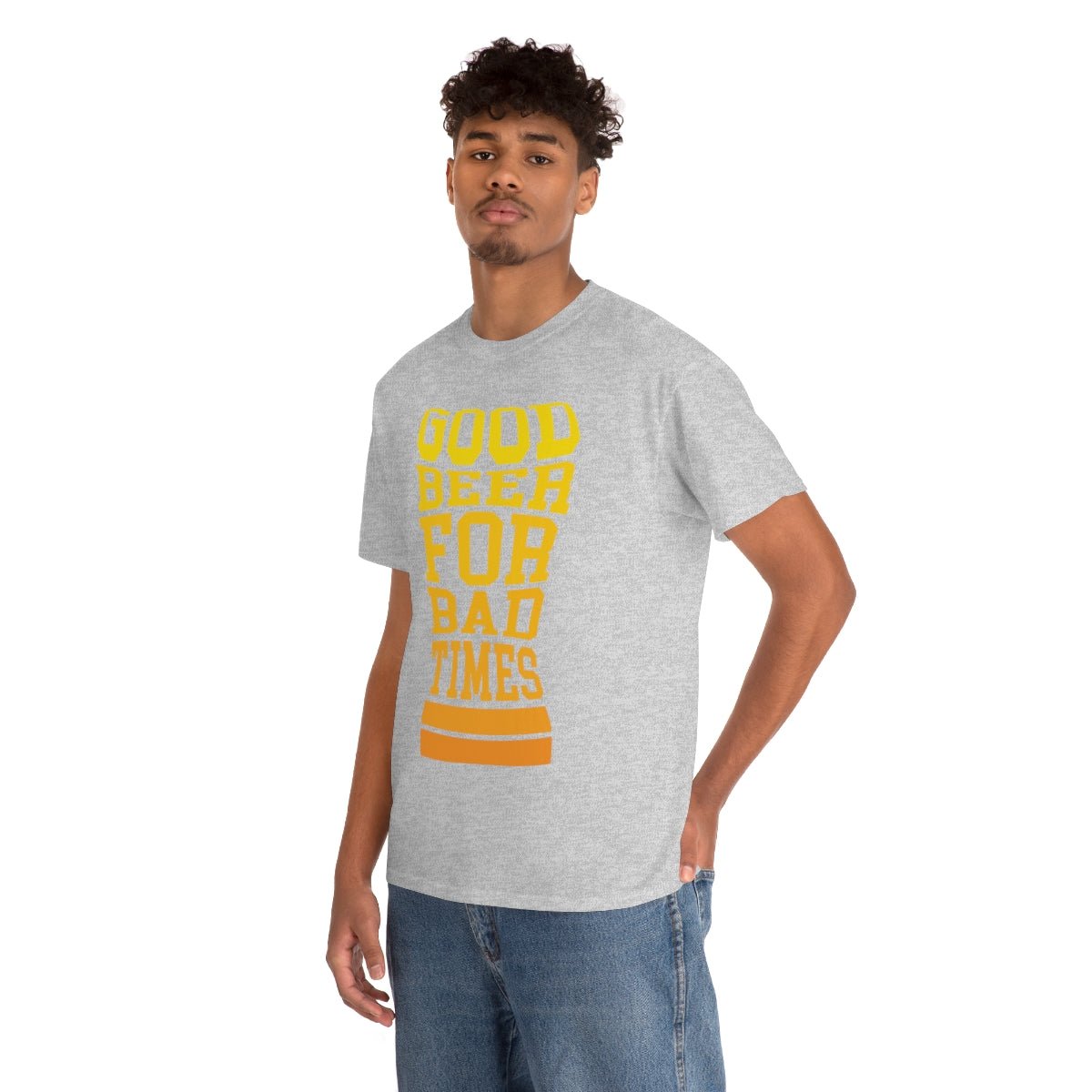 Good Beer For Bad Times Men's Cotton Tee - Salty Medic Clothing Co.