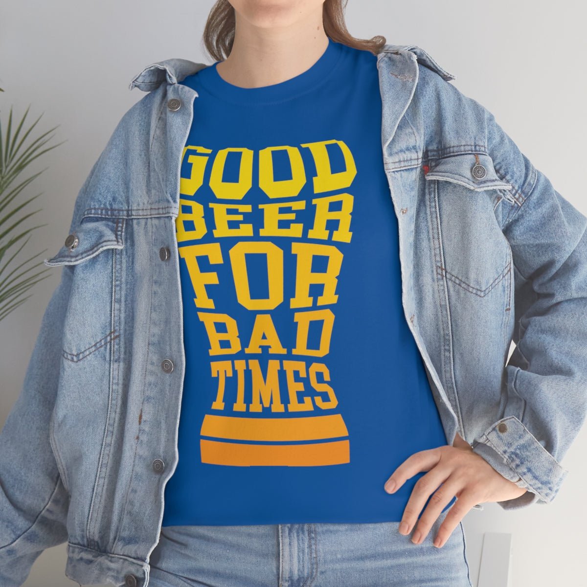 Good Beer For Bad Times Men's Cotton Tee - Salty Medic Clothing Co.