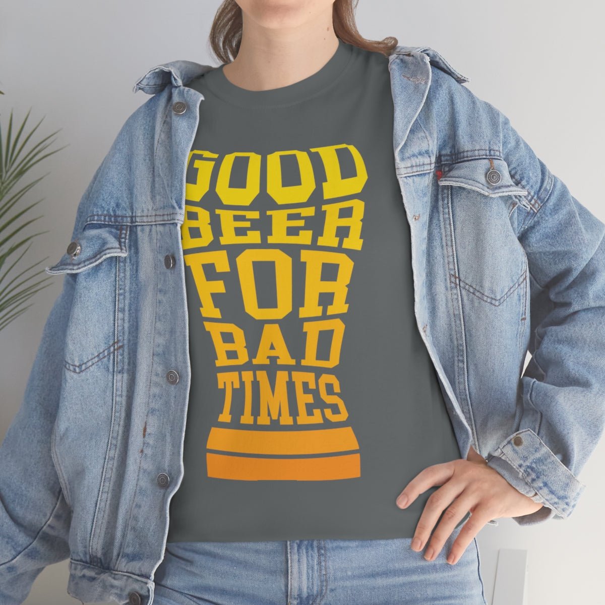 Good Beer For Bad Times Men's Cotton Tee - Salty Medic Clothing Co.