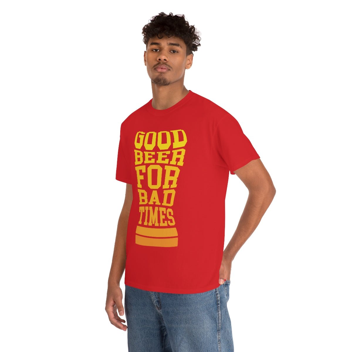 Good Beer For Bad Times Men's Cotton Tee - Salty Medic Clothing Co.