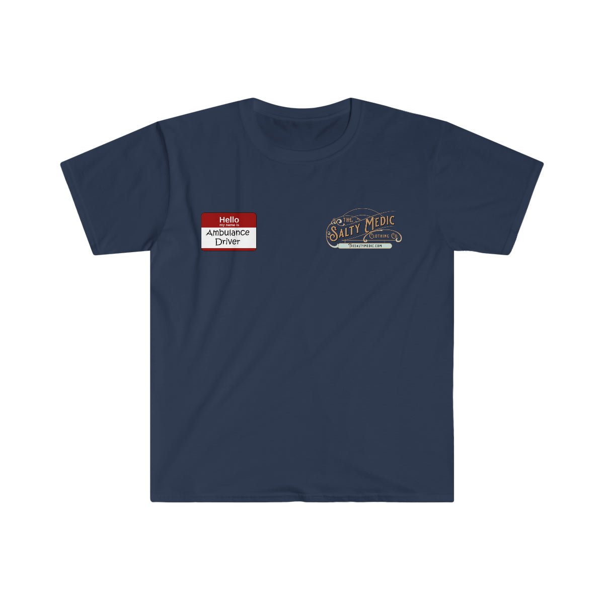 Hello, My Name Is Ambulance Driver Softstyle T-Shirt Navy