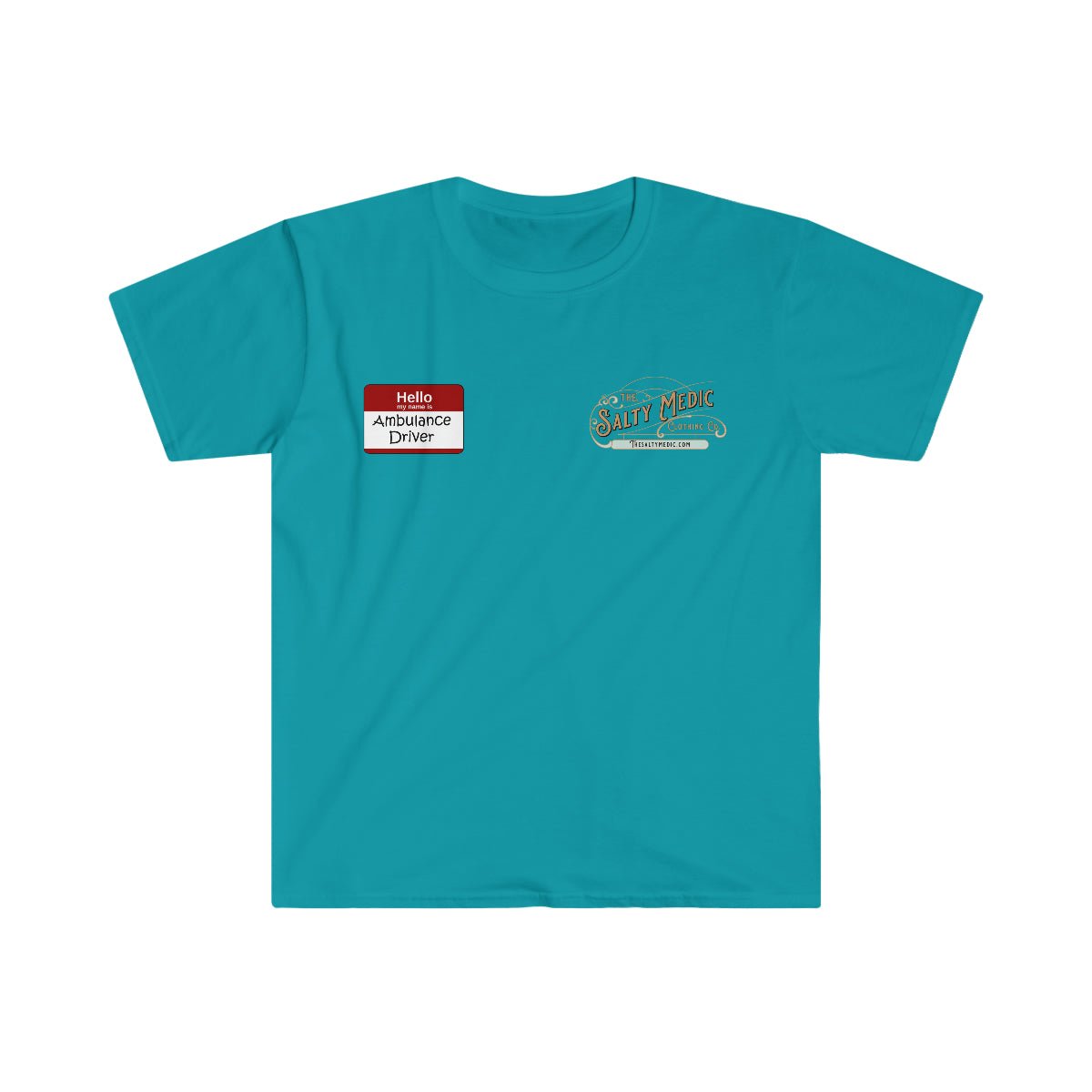 Hello, My Name Is Ambulance Driver Softstyle T-Shirt - Salty Medic Clothing Co.