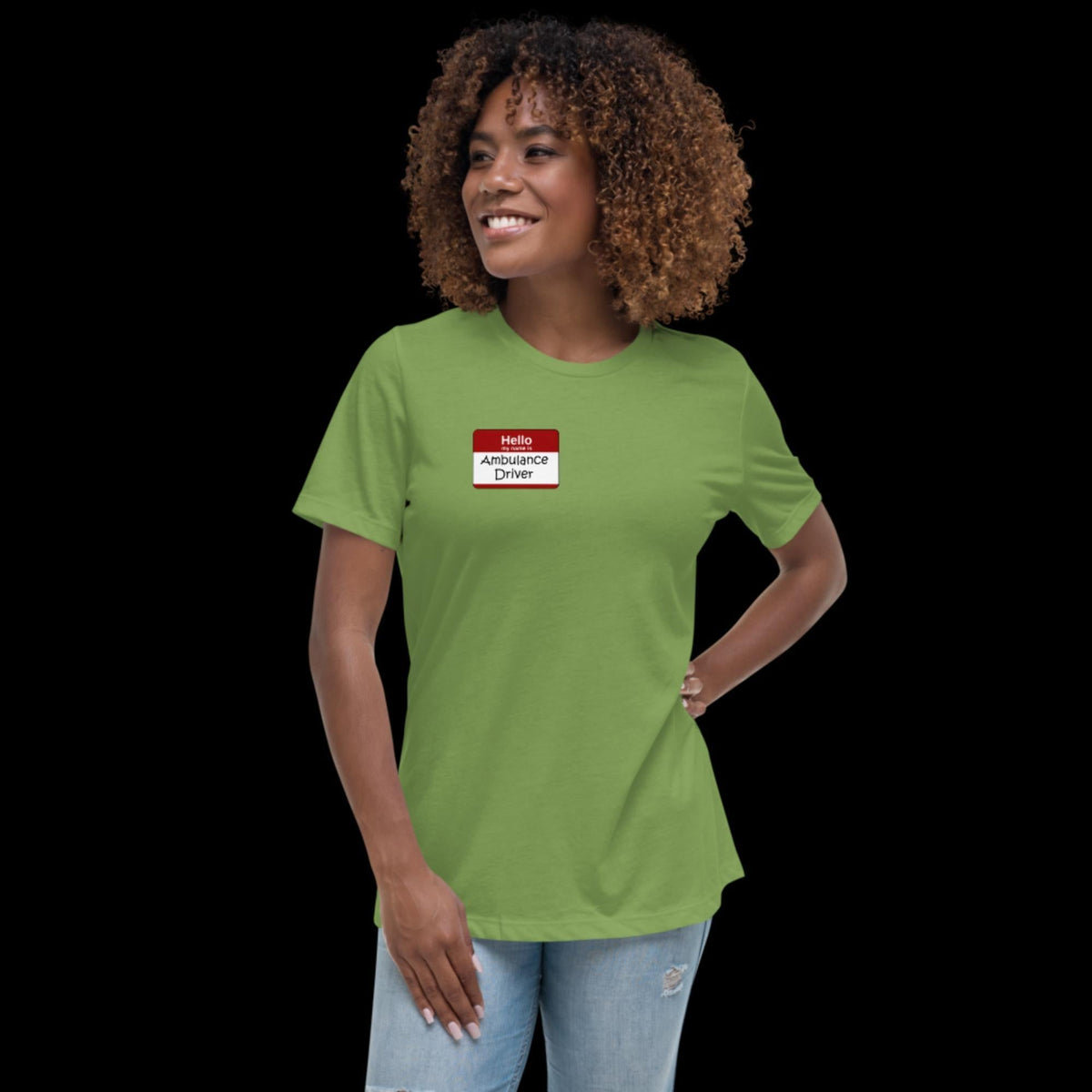 Hello, My Name Is Ambulance Driver Women's Relaxed T-Shirt - Salty Medic Clothing Co.