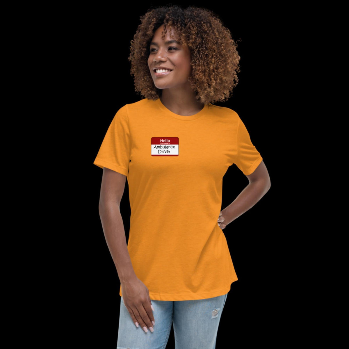 Hello, My Name Is Ambulance Driver Women's Relaxed T-Shirt - Salty Medic Clothing Co.
