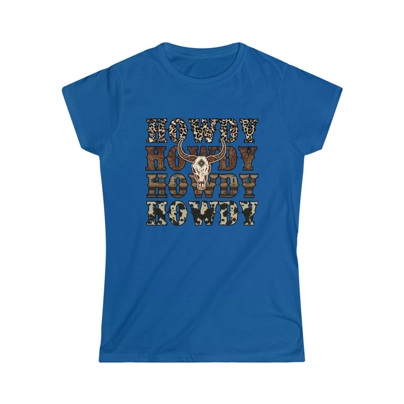 Howdy Howdy Howdy Women's T-shirt Royal