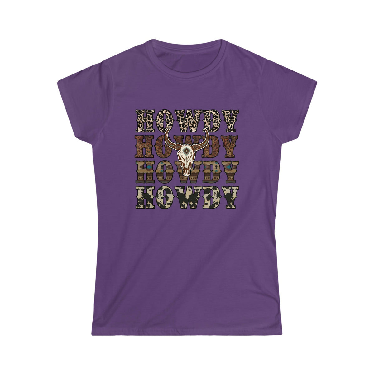 Howdy Howdy Howdy Women's T-shirt Purple