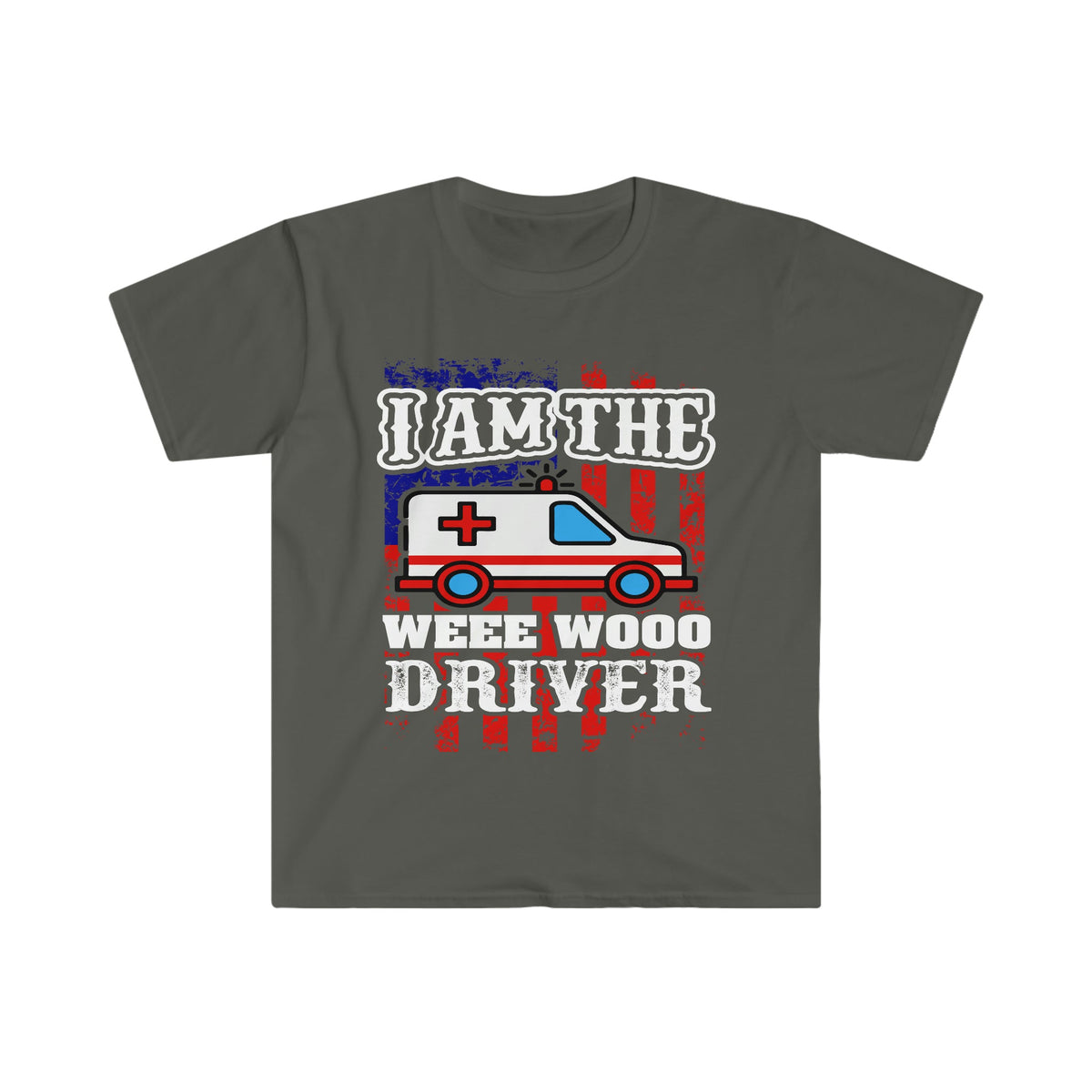 I Am The Weee Wooo Driver Men's Softstyle T-Shirt Charcoal