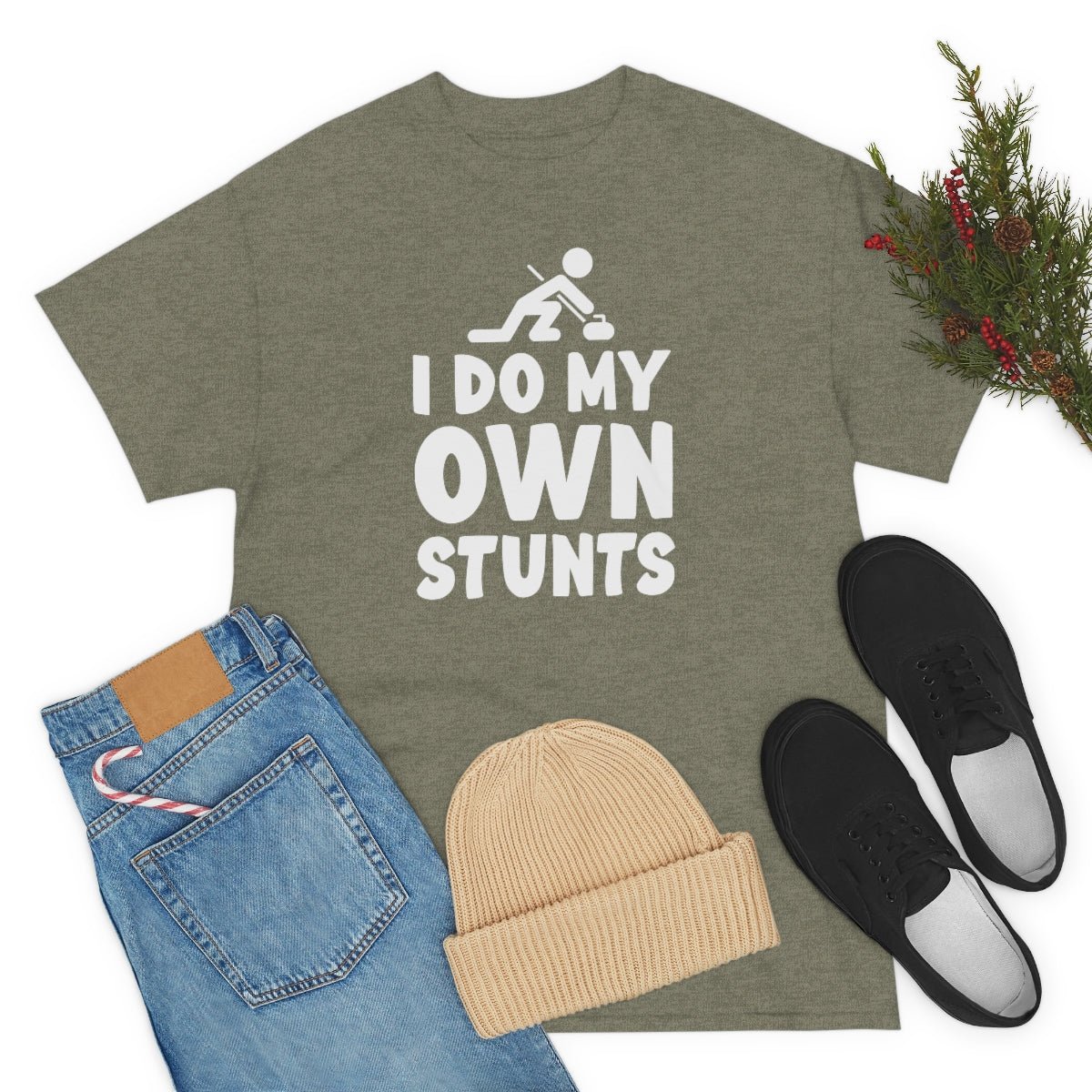 I Do My Own Stunts Cotton Tee