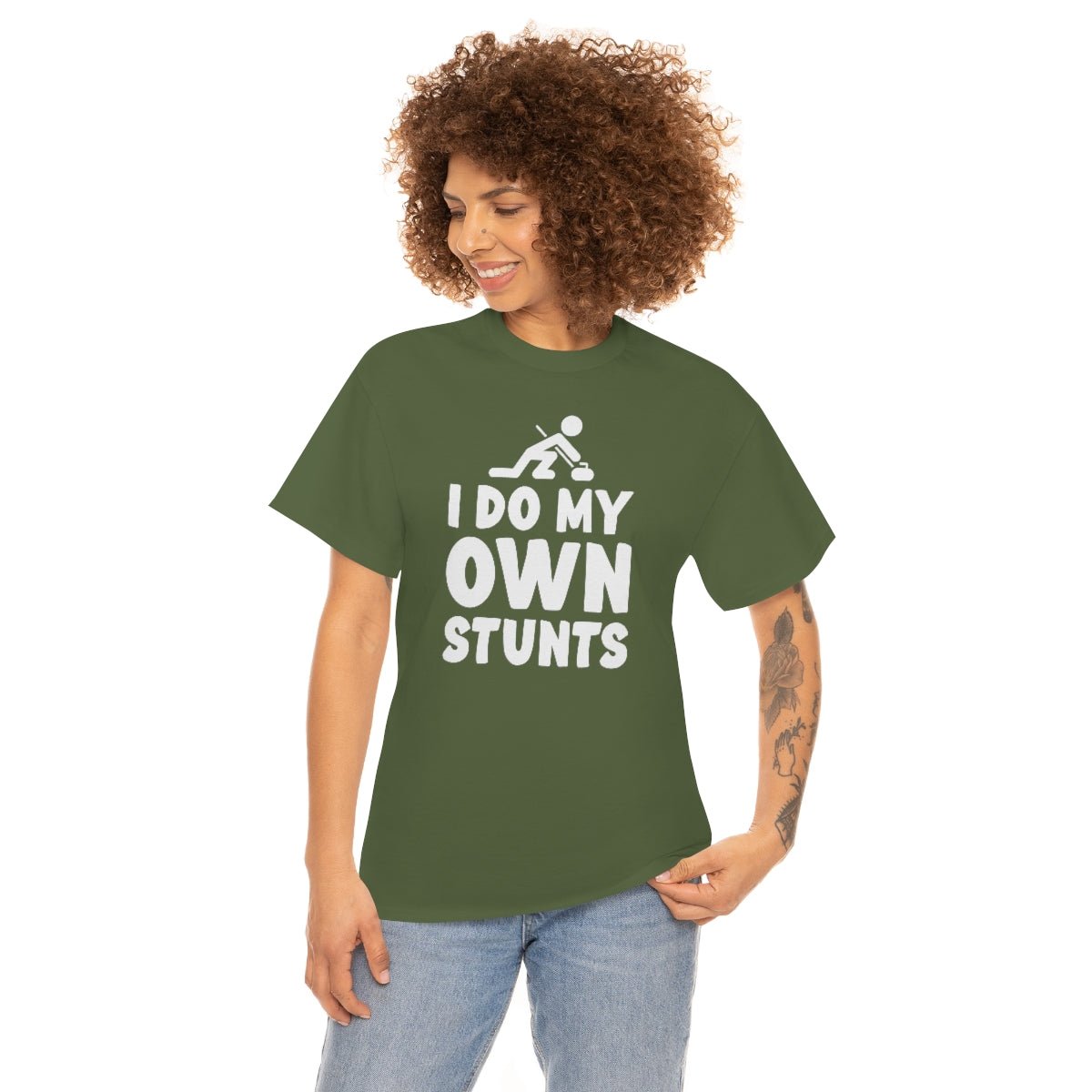 I Do My Own Stunts Cotton Tee