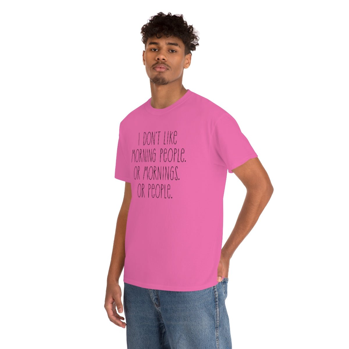 I don't like morning people Men's Heavy Cotton Tee