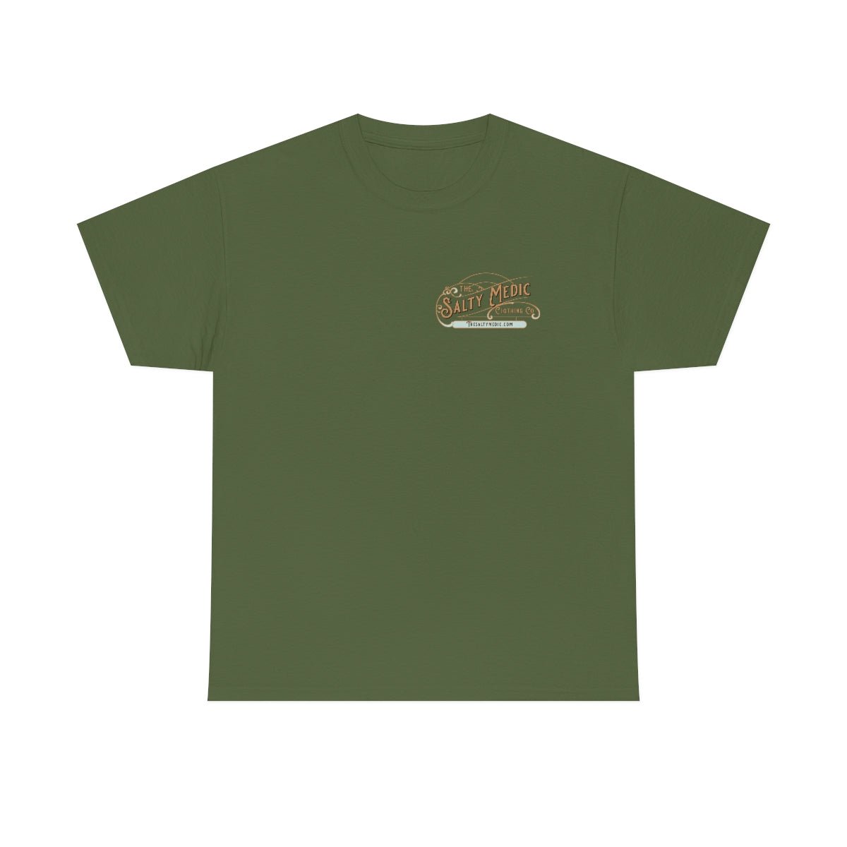 I Fight What You Fear Heavy Cotton Tee Military Green