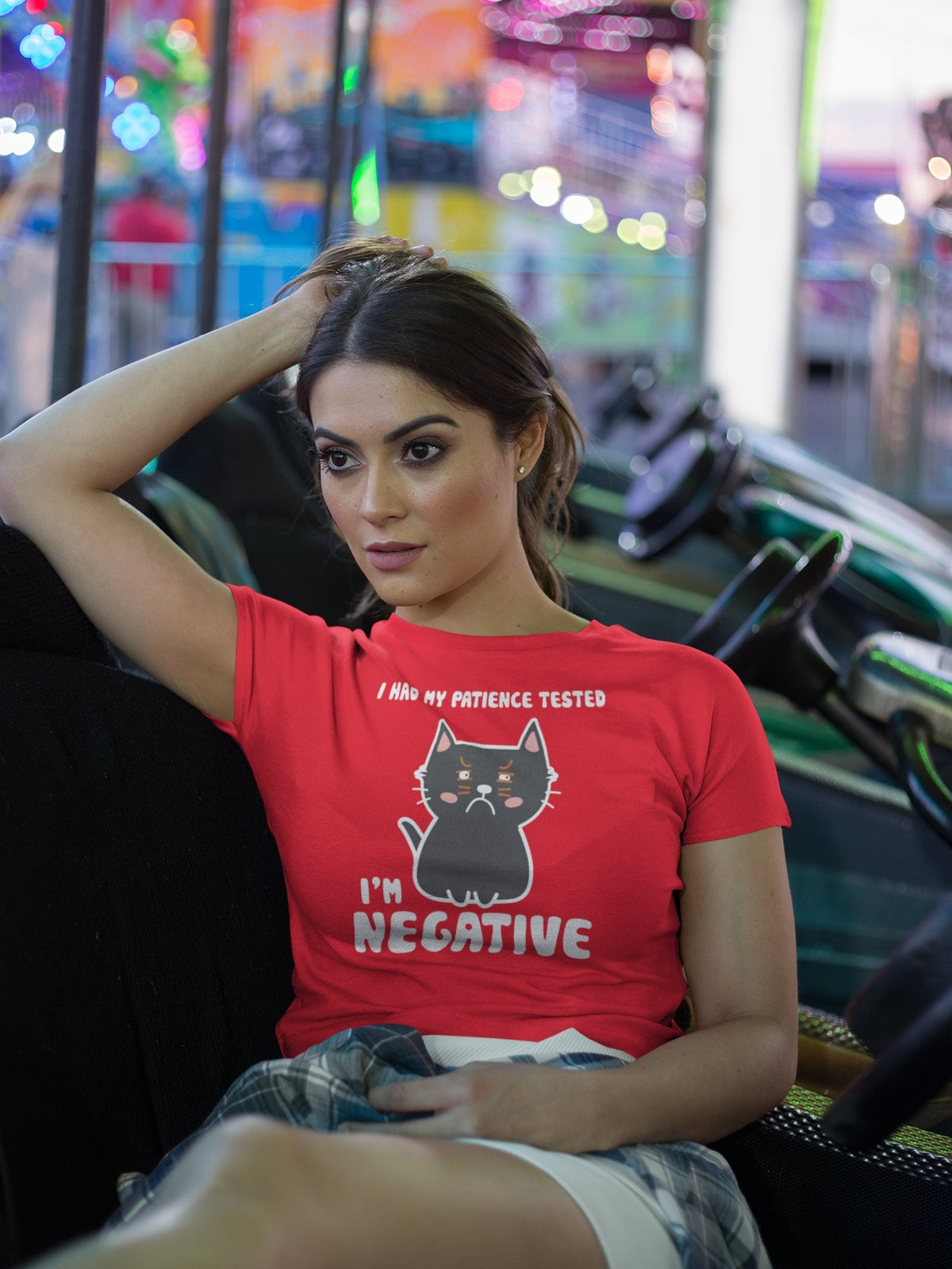 I Had My Patience Tested, I'm Negative Women's Softstyle Tee