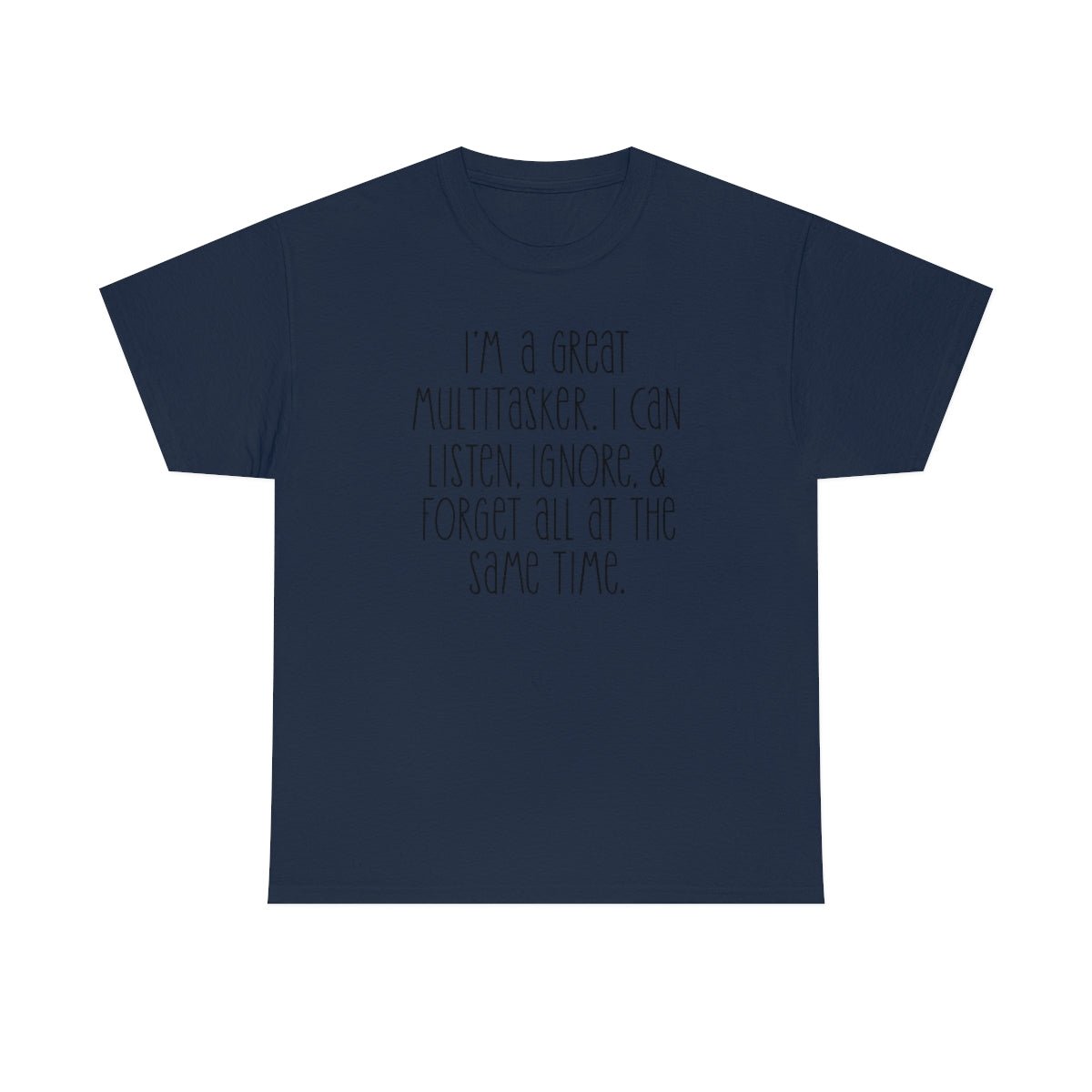 I'm a great multi-tasker Men's Heavy Cotton Tee Navy