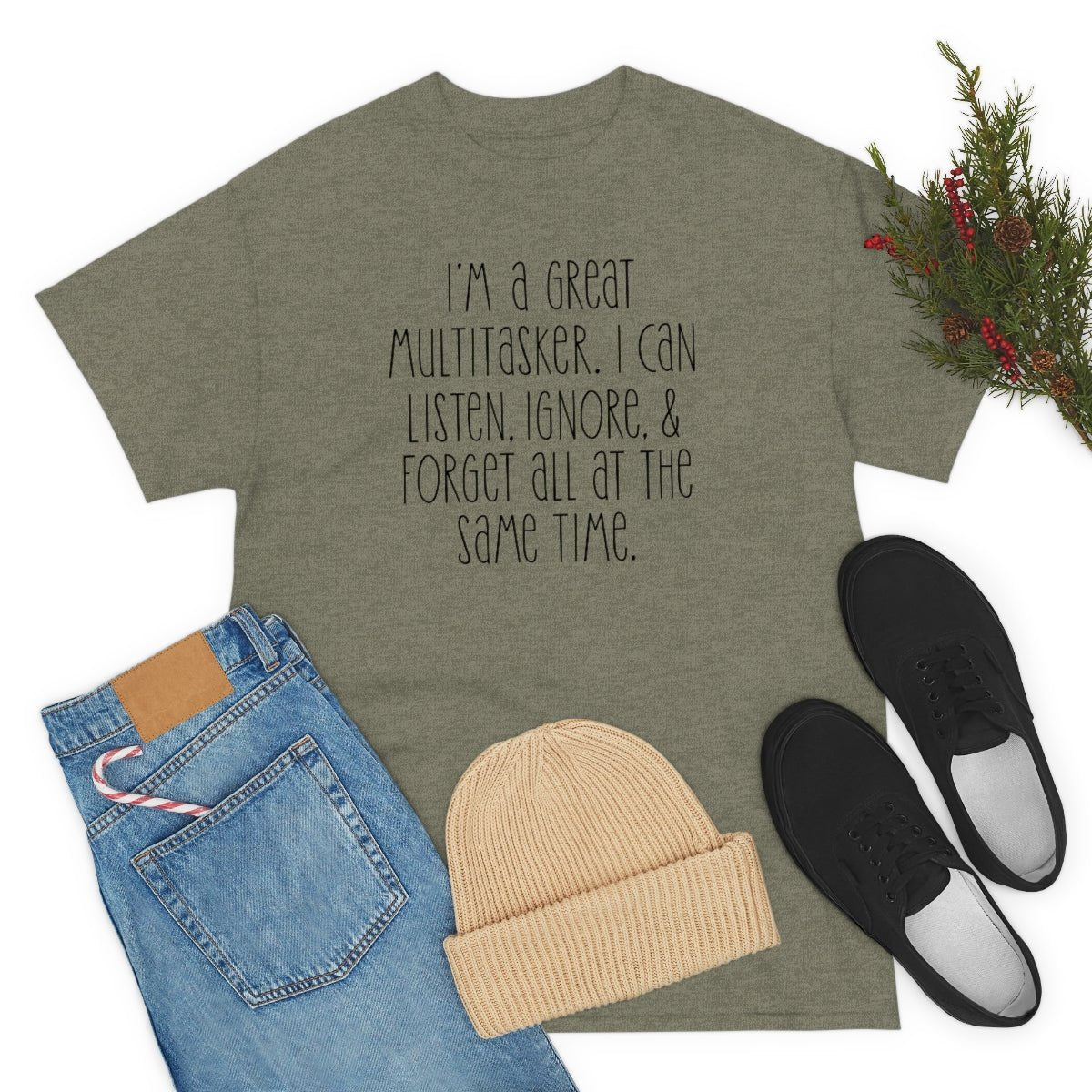 I'm a great multi-tasker Men's Heavy Cotton Tee