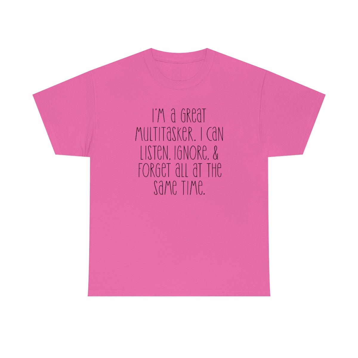 I'm a great multi-tasker Men's Heavy Cotton Tee Azalea