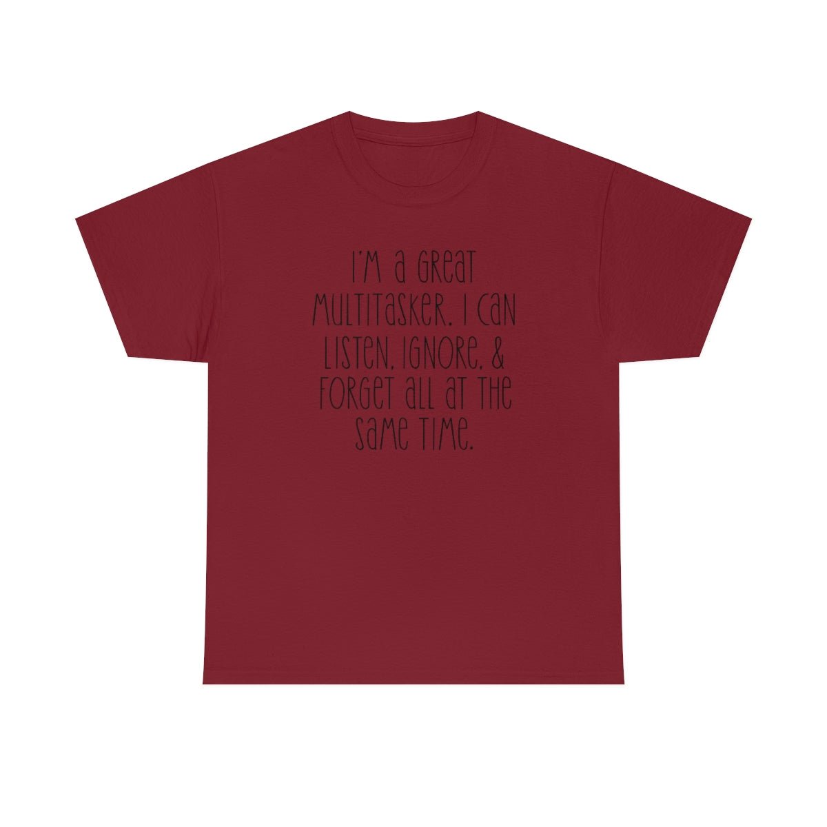 I'm a great multi-tasker Men's Heavy Cotton Tee Cardinal Red