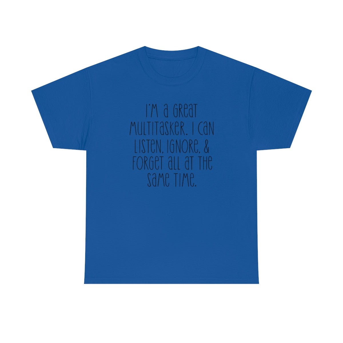 I'm a great multi-tasker Men's Heavy Cotton Tee Royal