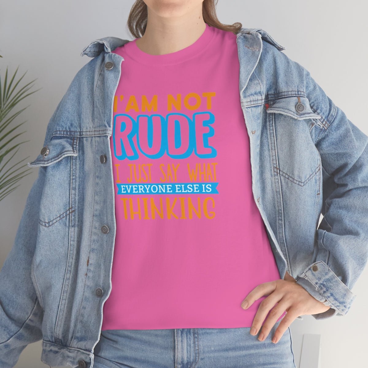 I'm not rude Men's Heavy Cotton Tee